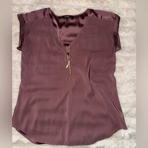 Satin Mauve Top. Express. Size medium.